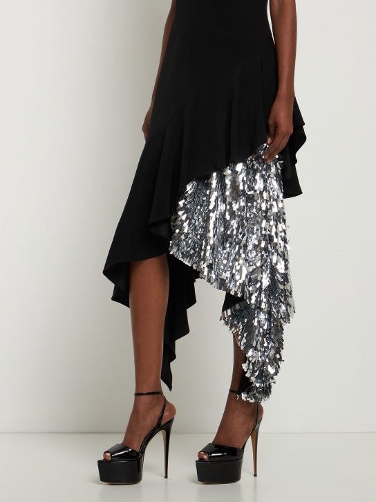 Alexandre Vauthier: Sandali in similpelle metallizzata 150mm