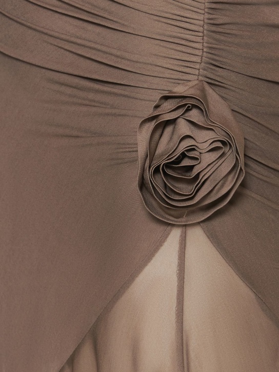 Blumarine: MIDIKLEID AUS VISKOSEJERSEY