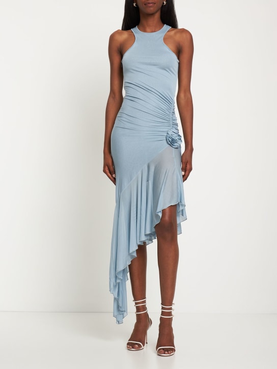 Blumarine: MIDIKLEID AUS VISKOSEJERSEY