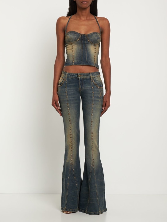 Blumarine - Jeans aus Denim mit niedriger Taille