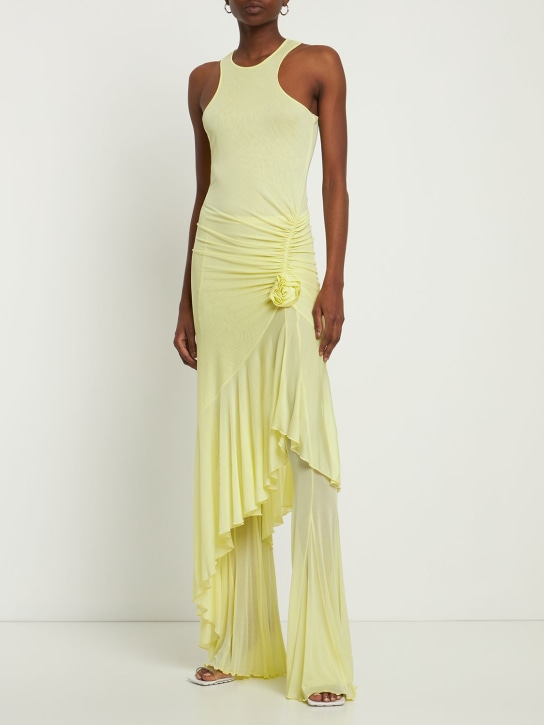 Blumarine - Ausgestellte Hose aus Viskosejersey