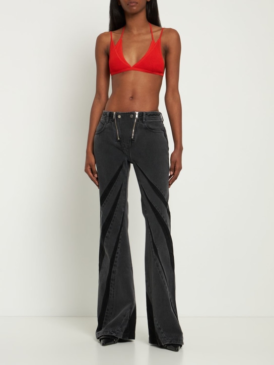 Dion Lee: Jeans acampanados de denim