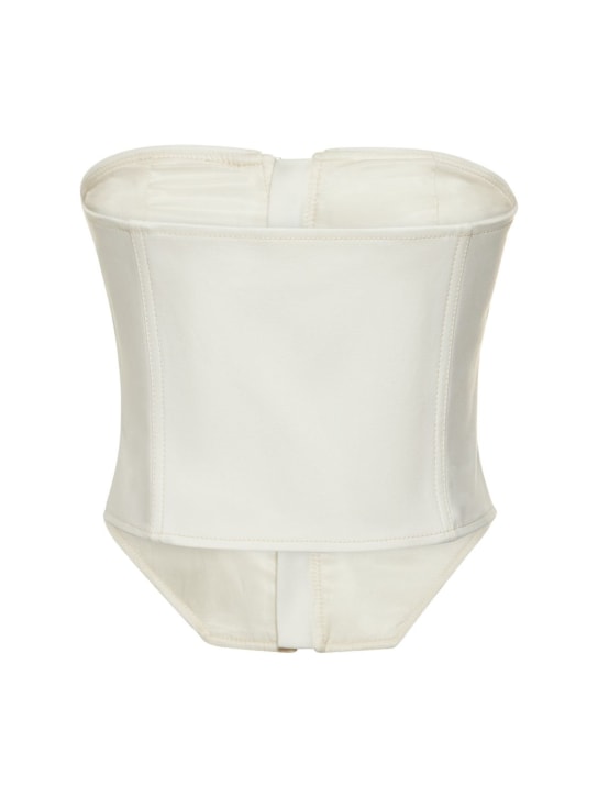 Dion Lee: Top corsetto in tela con zip