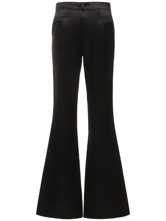 Magda Butrym: Flared wool & silk crepe tuxedo pants