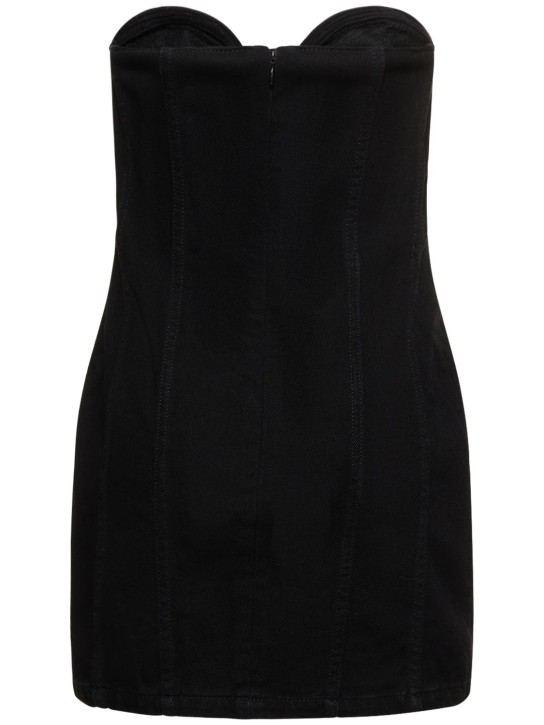 Magda Butrym: Kleid aus Baumwolldenim mit Button-Down-Knopf