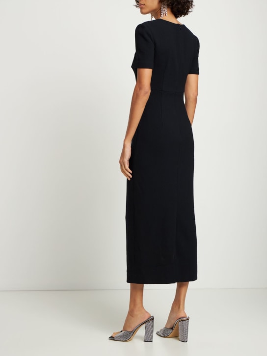 Roland Mouret: Vestito midi Moon in crepe di lana
