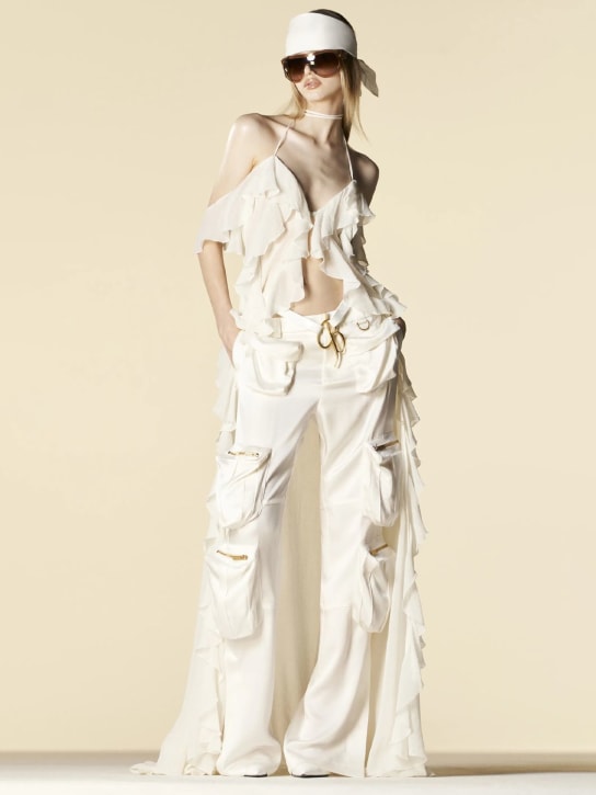 Blumarine - Midikleid aus Seide und Baumwolle