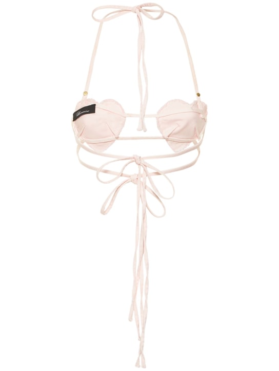 Blumarine: Soutien-gorge en denim de coton