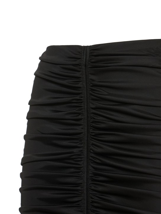 Blumarine: Drapierter Midirock aus Jersey und Chiffon