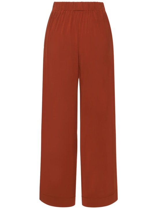 Max Mara: Fluid viscose jersey wide leg pants
