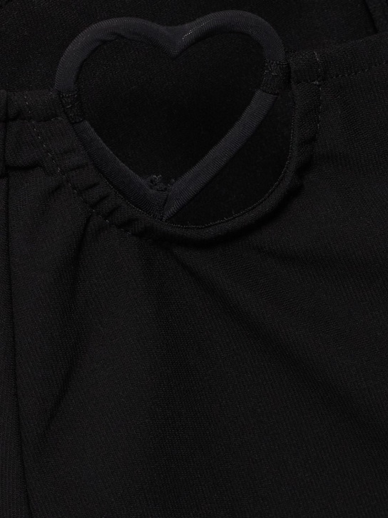 Nensi Dojaka: Viscose knit mini skirt w/ heart details