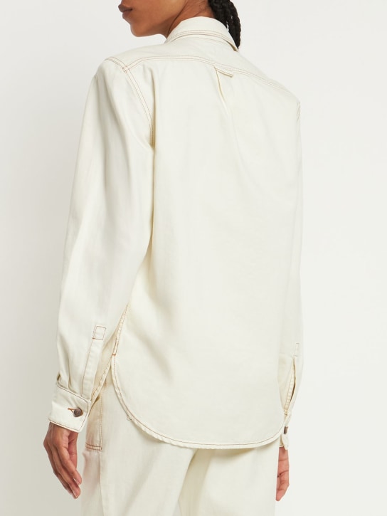 Magda Butrym: Camicia oversize in denim di cotone