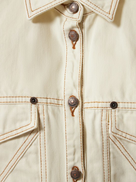Magda Butrym: Camicia oversize in denim di cotone