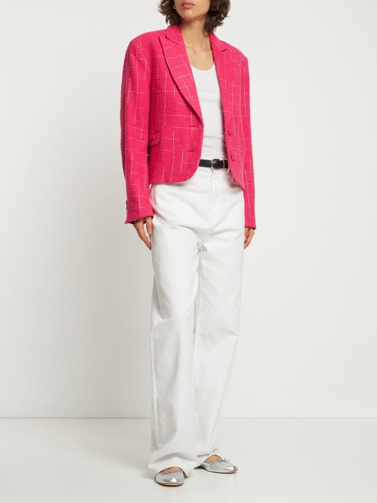 Saks Potts - Theo cropped cotton blend bouclé blazer