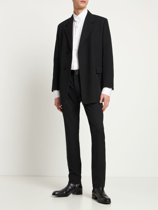 Balmain: Camicia in raso di cotone