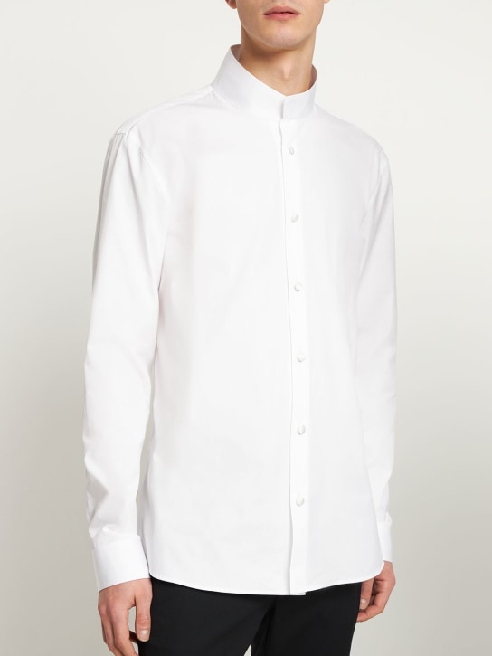 Balmain: Camicia in raso di cotone