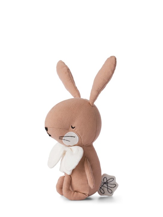 Bon Ton Toys - Peluche Rabbit Robin en lin mélangé avec boîte
