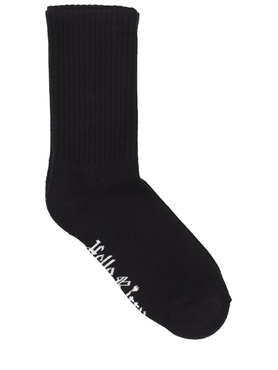 GCDS: SOCKEN AUS BAUMWOLLMISCHUNG MIT LOGO