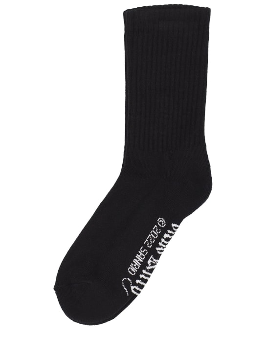 GCDS: SOCKEN AUS BAUMWOLLMISCHUNG MIT LOGO