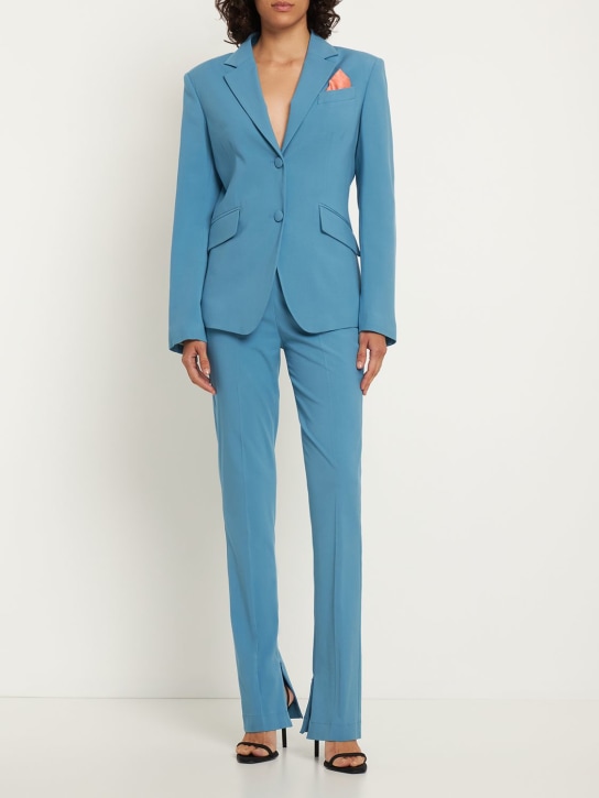 HEBE STUDIO - The Goldie fitted stretch viscose pants