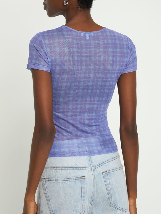 Miaou: Mini printed mesh t-shirt