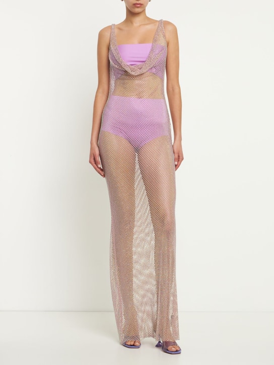 Giuseppe Di Morabito - Vestito in mesh con decorazioni