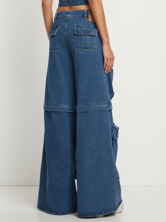 Giuseppe Di Morabito: Jean cargo en denim de coton avec poches Maxi