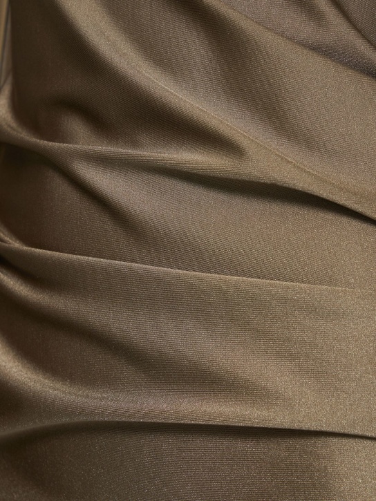 The Attico: Vestito in jersey lucido
