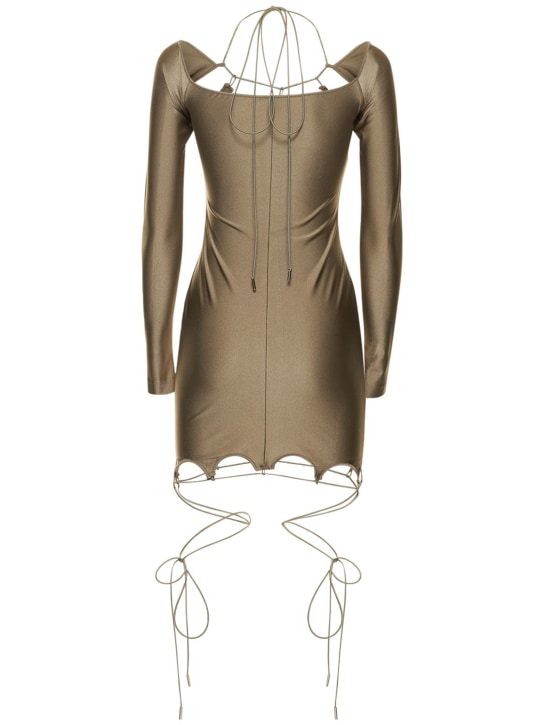 The Attico: Vestito in jersey lucido