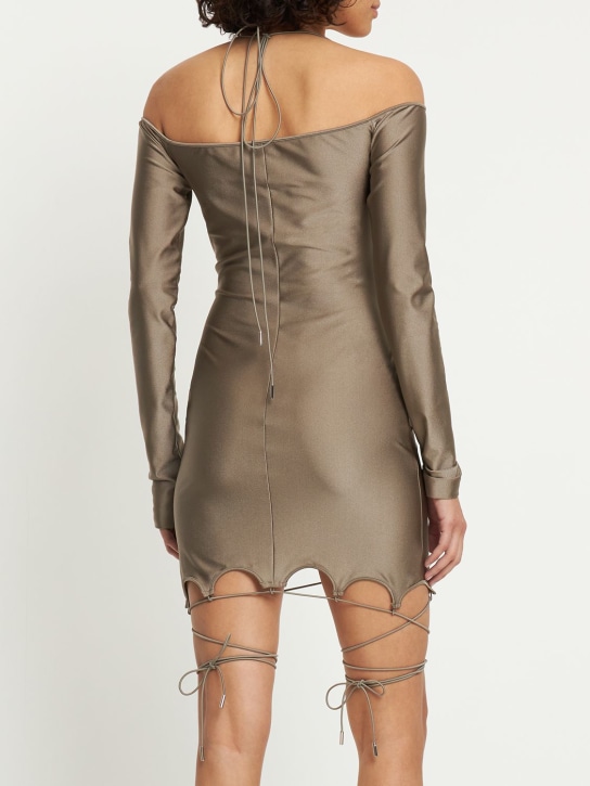 The Attico: Vestito in jersey lucido