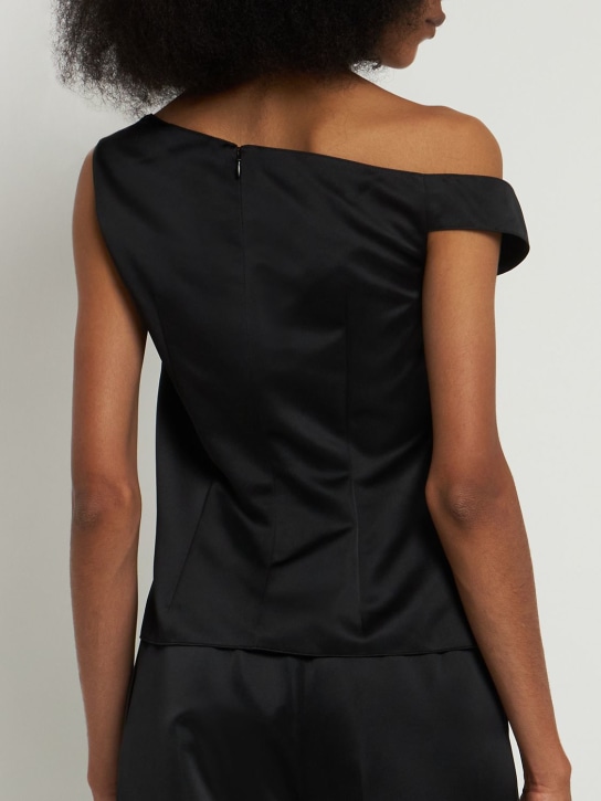 Emilia Wickstead: Double satin one shoulder top