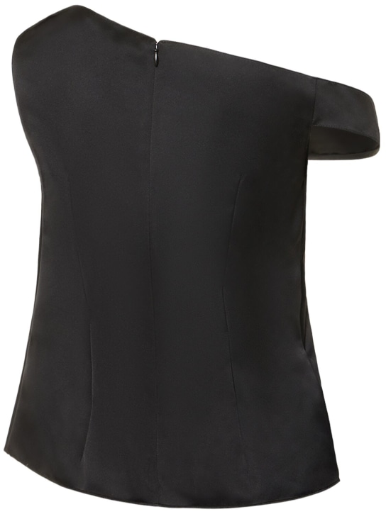 Emilia Wickstead: Double satin one shoulder top