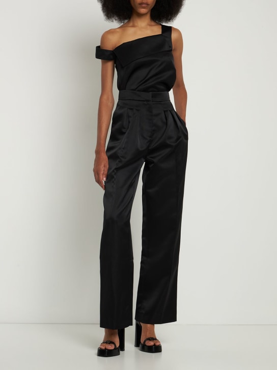 Emilia Wickstead - Double satin one shoulder top
