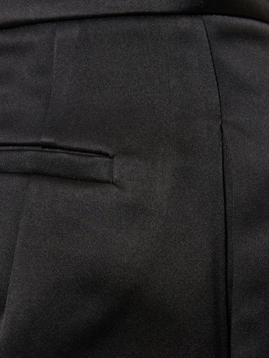 Emilia Wickstead: Double satin high waist wide pants