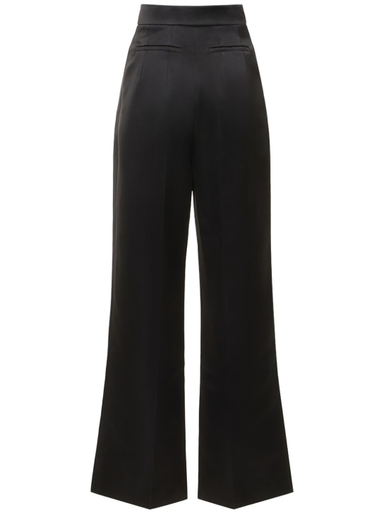 Emilia Wickstead: Double satin high waist wide pants