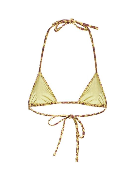Tropic Of C: Haut de bikini triangle imprimé Praia