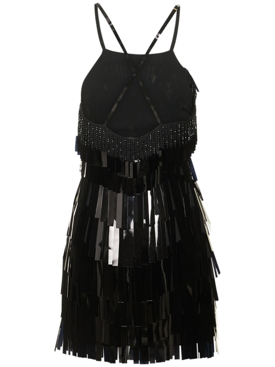 The Attico: Crystal & sequin embellished mini dress