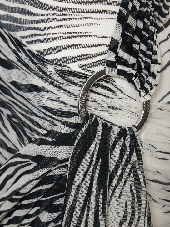 The Attico: Vestito Fran stampato con anelli