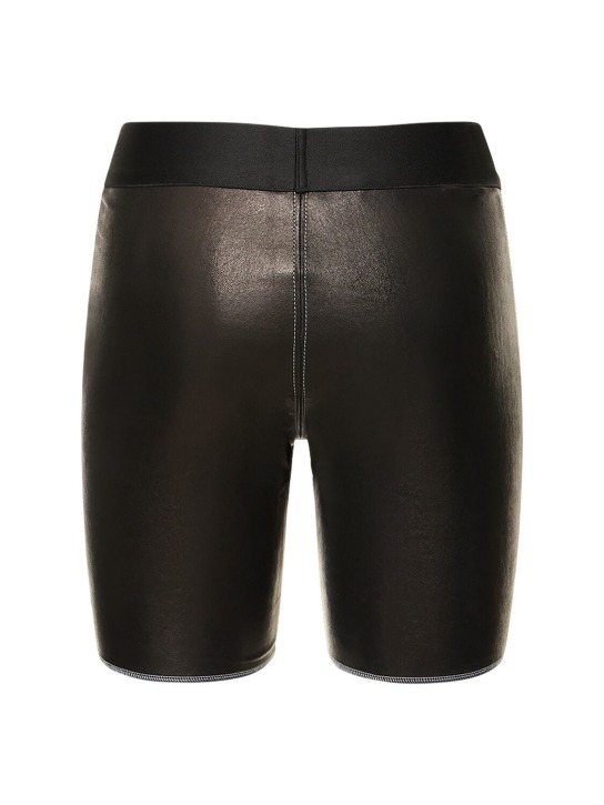 Ludovic de Saint Sernin: Radlerhose aus Leder mit Logo