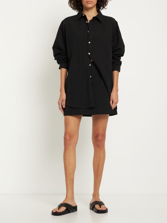 Lido: Chemise manches longues en lin et coton