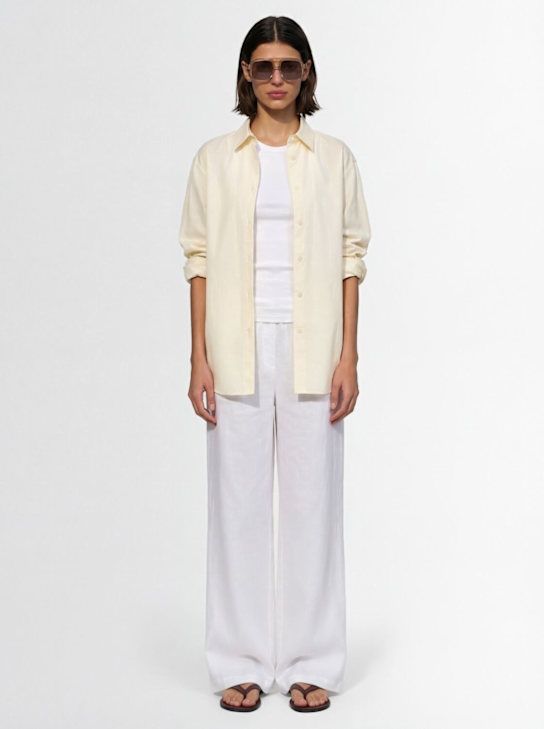Lido: Chemise manches longues en lin et coton