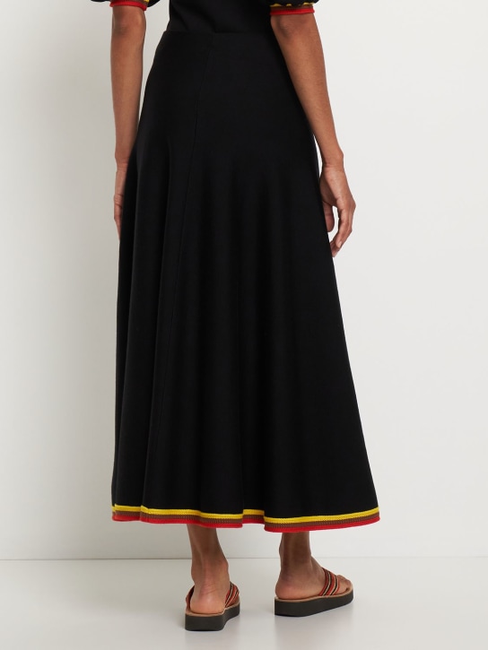 Gabriela Hearst: Mira mid rise wool knit midi skirt