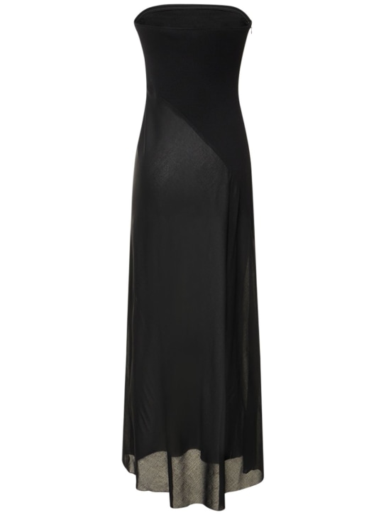 Gabriela Hearst: Vestito midi Penna in maglia di lana e raso