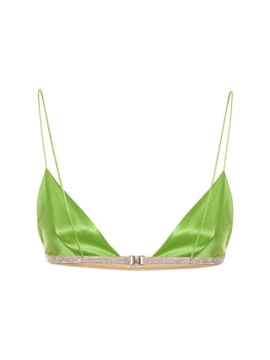 Nué: Soutien-gorge triangle en satin embelli