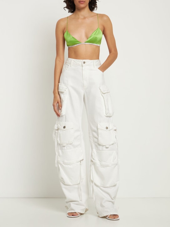 Nué - Soutien-gorge triangle en satin embelli
