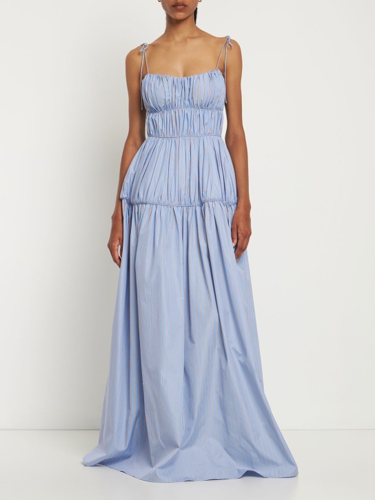 Rosie Assoulin - Kleid aus Baumwollpopeline mit Rüschen