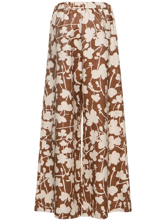 Rosie Assoulin: Printed twill wide leg pants