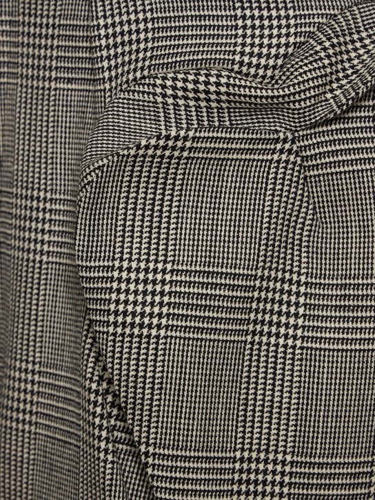 Noir Kei Ninomiya: Pantalini in tweed di lana check