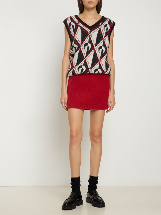 Designers Remix: Alaska wool blend bouclé skort
