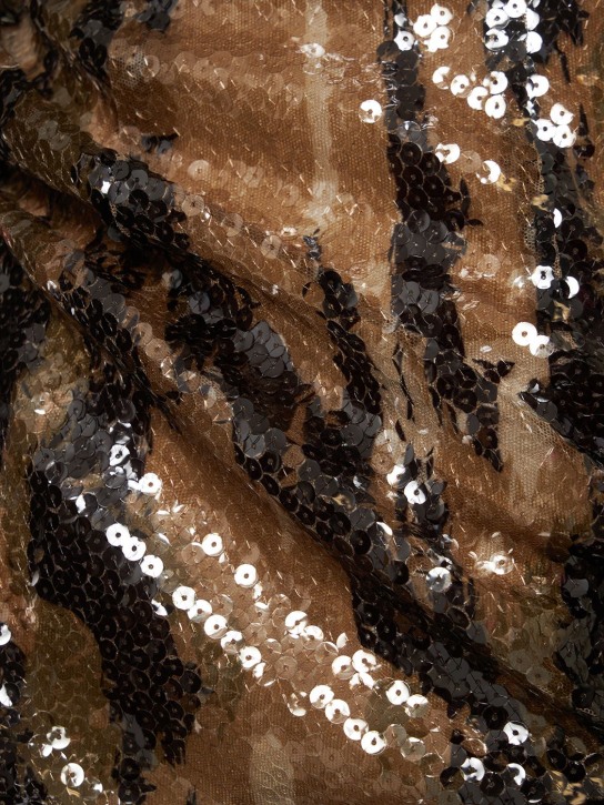 Dion Lee: Robe courte en tulle et sequins
